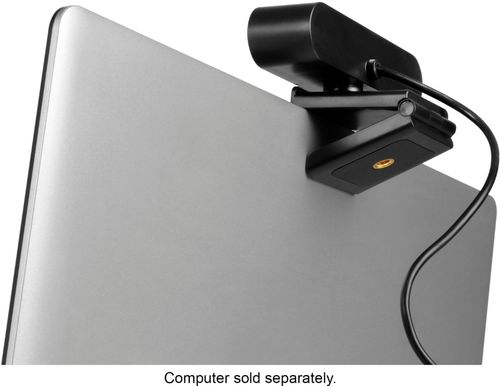 Aluratek - 1080 HD Webcam with Microphone - Black