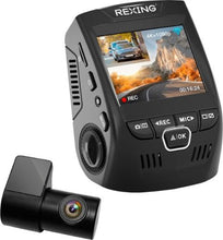 Load image into Gallery viewer, Rexing - V1P Plus 4K UHD Front and Rear Dash Cam with Wi-Fi - Black