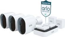 Load image into Gallery viewer, Arlo - Pro 4 Spotlight Camera Security Bundle - 3 Wire-Free Cameras...