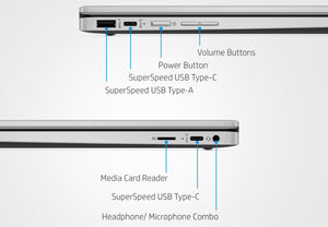 HP - 14" 2-In-1  Touchscreen Chromebook - Intel Celeron - 4GB Memory - 32GB...