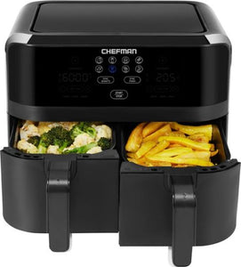Chefman TurboFry®  9 Qt. Digital Touch Dual Basket Air Fryer - Matte Black