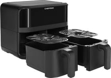 Load image into Gallery viewer, Chefman TurboFry®  9 Qt. Digital Touch Dual Basket Air Fryer - Matte Black