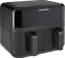 Load image into Gallery viewer, Chefman TurboFry®  9 Qt. Digital Touch Dual Basket Air Fryer - Matte Black
