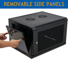 Load image into Gallery viewer, 6U Wall Mount Server Cabinet Network Rack Vented Enclosure Locking Door by