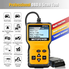 Load image into Gallery viewer, MOTOPOWER MP69033 Car OBD2 Scanner Code Reader Engine Fault Reader...
