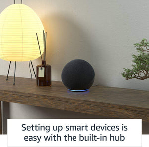 All-new Echo (4th Gen) | With premium sound, smart home hub, and Charcoal