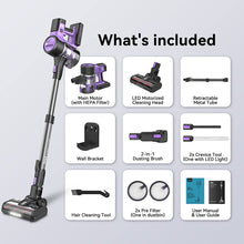 Load image into Gallery viewer, INSE Cordless Vacuum Cleaner, 26Kpa 350W Stick for Purple