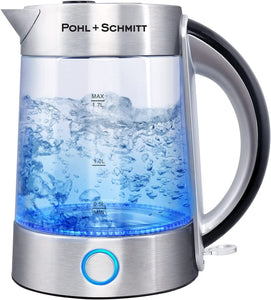 Pohl Schmitt 1.7L Electric Kettle with Upgraded Stainless Steel Silver