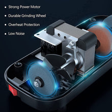 Load image into Gallery viewer, Kitchen Knife Sharpener for Straight Knives Scissors, Electric Green
