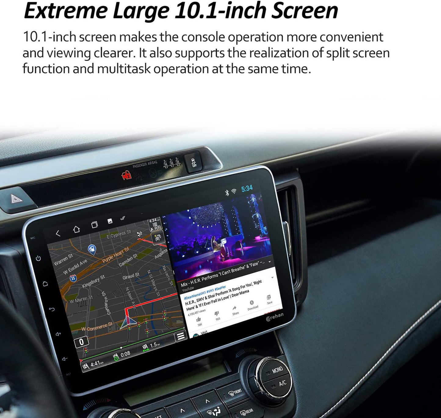 Double Din Car Stereo - Corehan 10.1 inch Andeoid 10-2GB Ram 16GB Rom