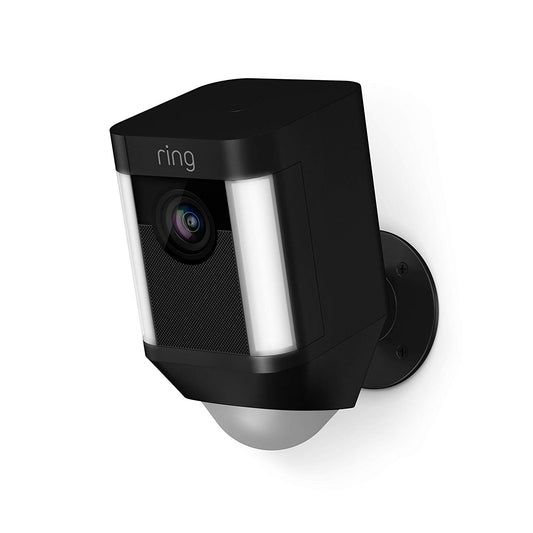 Ring Spotlight Cam Battery HD Security Camera with Built Two-Way 1 Cam, Black