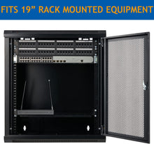 Load image into Gallery viewer, 6U Wall Mount Server Cabinet Network Rack Vented Enclosure Locking Door by