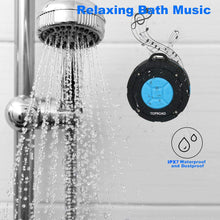 Load image into Gallery viewer, [2019 Version] Portable Shower Speaker,TOPROAD IPX7 Waterproof Wireless...