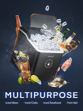 Load image into Gallery viewer, Ice Makers Machine Countertop, 9 Cubes Ready in 6 Mins, 28lbs 24Hrs, LED...