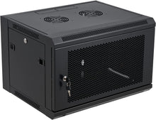 Load image into Gallery viewer, 6U Wall Mount Server Cabinet Network Rack Vented Enclosure Locking Door by