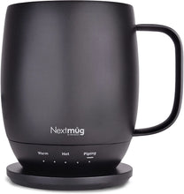 Load image into Gallery viewer, Nextmug - Temperature-Controlled, Self-Heating Coffee Mug (Black - 14 Black