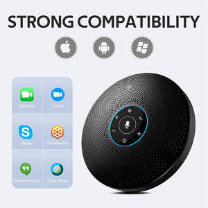 Bluetooth Speakerphone - eMeet M2 Max Professional Conference Speaker Black