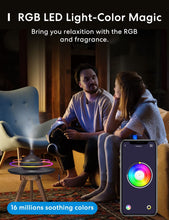 Load image into Gallery viewer, Meross Smart WiFi Essential Oil Diffuser Works with Dark Wood Grain