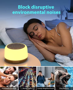 Anescra Sound Machine for Baby Adults 1 Count (Pack of 1), White-night Light