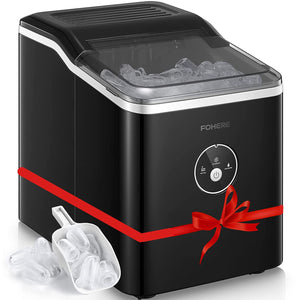 Ice Makers Machine Countertop, 9 Cubes Ready in 6 Mins, 28lbs 24Hrs, LED...