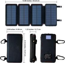 Load image into Gallery viewer, Survival Frog QuadraPro Solar Charger Power Bank - 5.5W 4-Panel Portable...