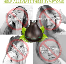 Load image into Gallery viewer, Aromatherapy Essential Oil Diffuser Humidifier 550ml 12 Hours High Dark Brown