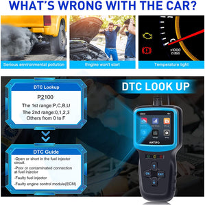 OBD2 Scanner Auto Check Car Engine Clear Fault Code Reader Automotive...
