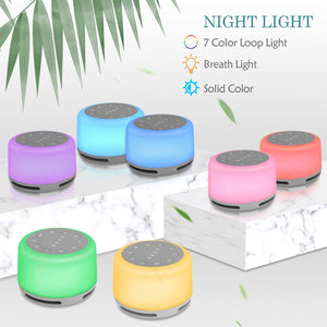 Anescra White Noise Machine with 24 Hi-Fi Soothing Sounds, Night Light and...