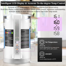 Load image into Gallery viewer, Electric Kettle, Intelligent Temp Control, One Wipe Clean, 5 LED Light White
