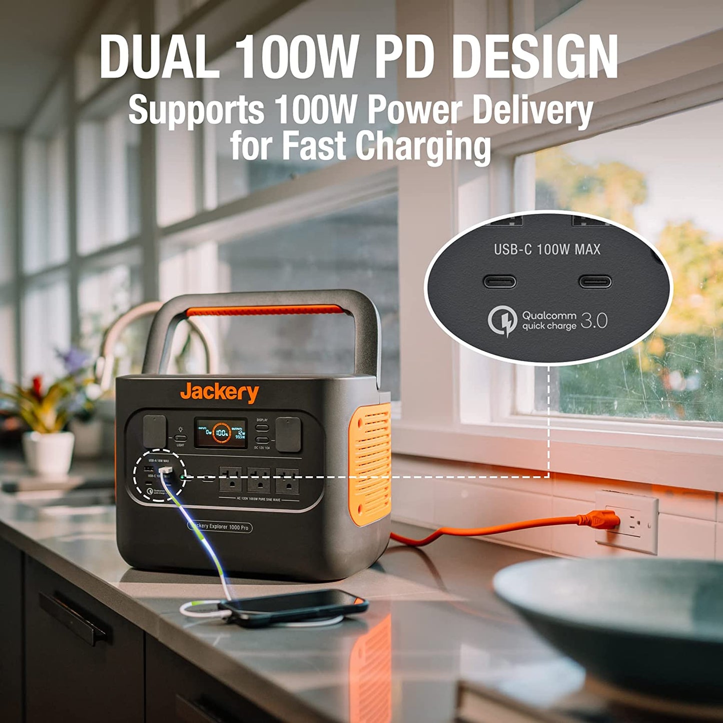 Jackery Solar Generator 1000 PRO, 1002Wh Power Station with 2* 80W Solar...