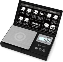 Load image into Gallery viewer, Precision Pocket Scale 200g x 0.01g, MAXUS Elite Digital Gram Black