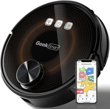 Load image into Gallery viewer, Geek Smart L8 Robot Vacuum Cleaner and Mop, LDS Navigation, Black&amp;brown