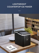 Load image into Gallery viewer, Ice Makers Machine Countertop, 9 Cubes Ready in 6 Mins, 28lbs 24Hrs, LED...
