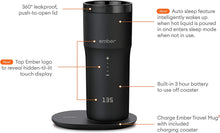 Load image into Gallery viewer, Ember Temperature Control Travel Mug 2, 12 oz, Black, 3-hr Battery Life Black