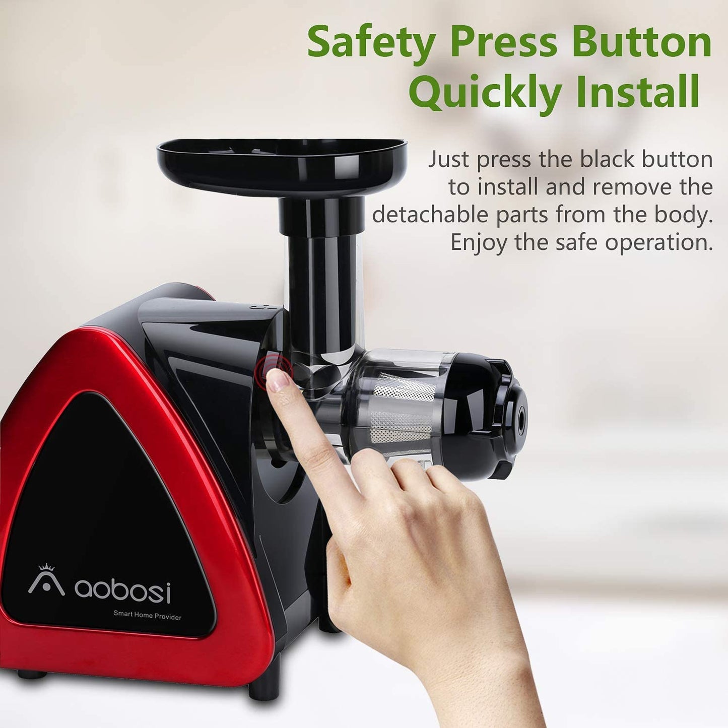 Aobosi Slow Masticating juicer Extractor, Cold Press Juicer Machine, Quiet...