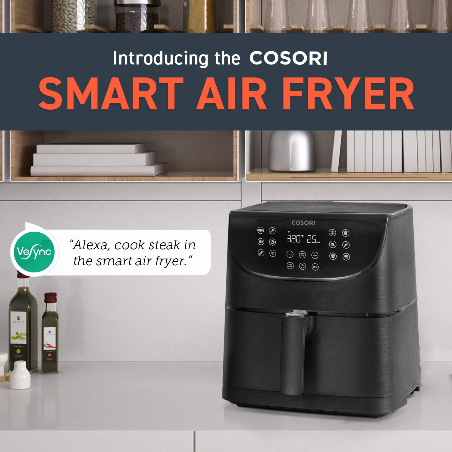 COSORI Smart WiFi Air Fryer 5.8QT(100 Recipes), 1700-Watt 5.8QT, – Deal  Supplies
