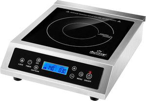 Duxtop Professional Portable Induction Cooktop, Commercial Range Silver/Black
