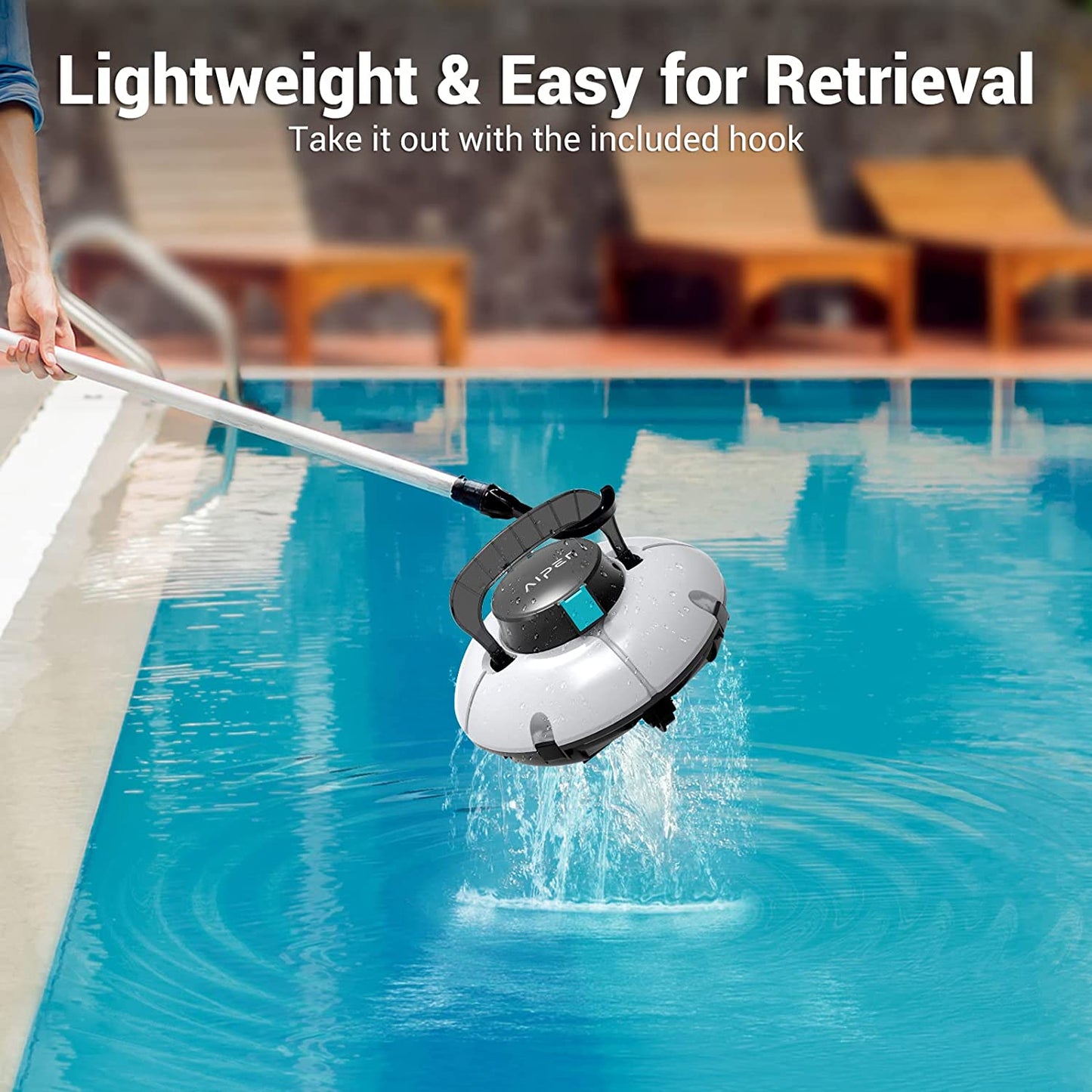 (2022 Upgrade) AIPER Cordless Robotic Pool Cleaner, Vacuum with...