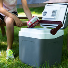 Load image into Gallery viewer, Koolatron Thermoelectric Iceless 12 Volt Cooler 26 qt (24 L), 26 Quart, Gray