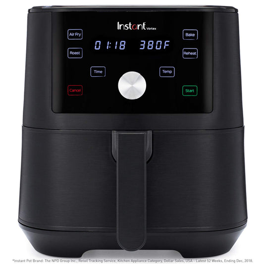 Instant Vortex 4-in-1 Air Fryer, 6 Quart, 4 One-Touch 6 quart, N Applicable