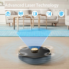 Load image into Gallery viewer, Uoni V980Plus Robot Vacuum Cleaner with Self-Emptying Black With Emptying Bin