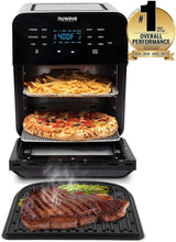 Load image into Gallery viewer, NUWAVE Brio Air Fryer Smart Oven, 15.5-Qt X-Large Family 15.5QT Brio, Black