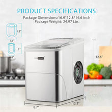 Load image into Gallery viewer, VIVOHOME Electric Portable Compact Countertop Automatic Ice Cube 26lbs / day