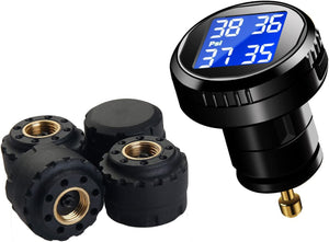 VESAFE Wireless Tire Pressure Monitoring System (TPMS) for round display