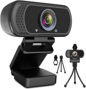 Webcam HD 1080p Web Camera, USB PC Computer with Microphone, Laptop...