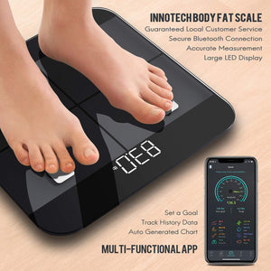 Innotech Body Fat Scale Smart Bluetooth Digital Bathroom Scales for Weight...
