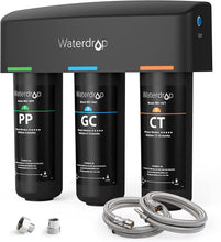 Load image into Gallery viewer, Waterdrop TSA 3-Stage Under Sink Water Filter, Direct Connect to Home Dark