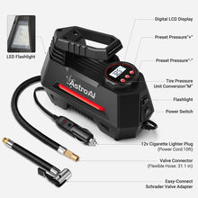 Load image into Gallery viewer, AstroAI Air Compressor Tire Inflator Portable Pump for Car Tires 12V Red