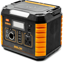 Load image into Gallery viewer, BALDR Portable Power Station 330W, Solar ‎Baldr330, Orange and Grey