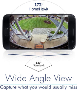Panasonic HomeHawk Outdoor Wireless Smart Home Security Camera, Wide Angle...